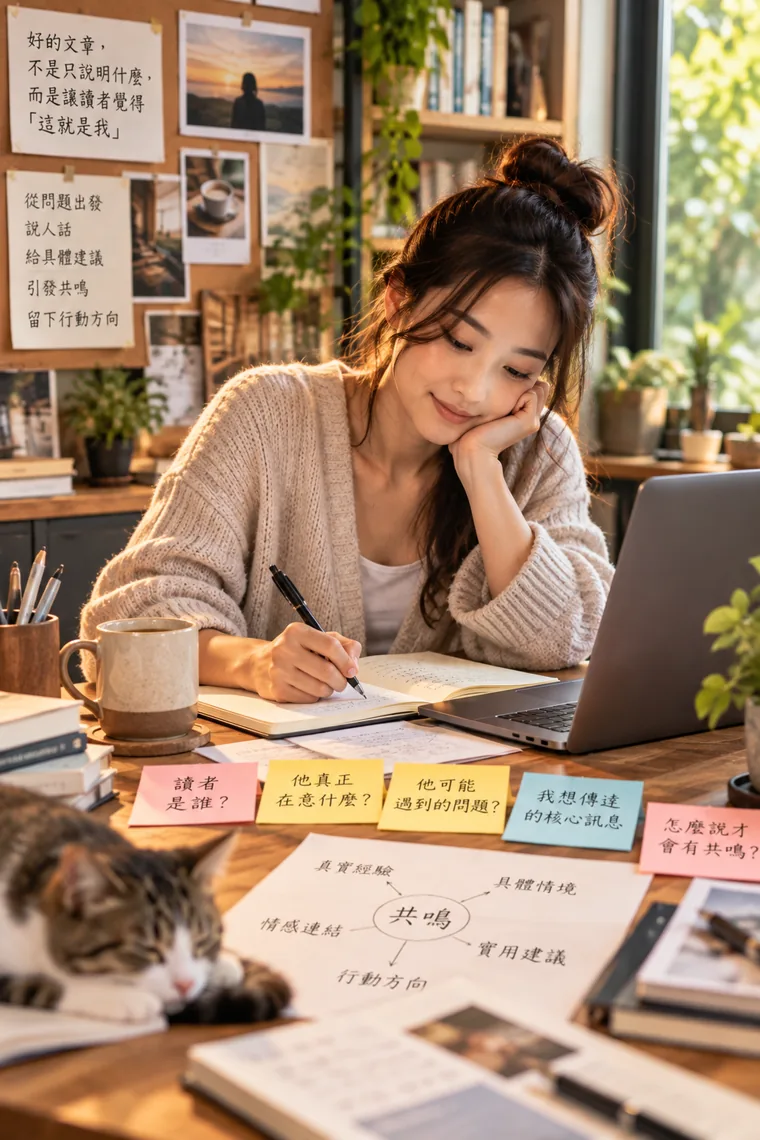 構思如何表達讀者感受的寫作情境